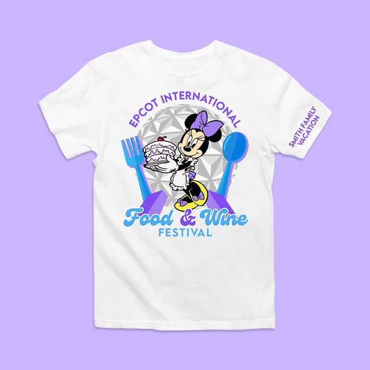 Disney Epcot Personalized Shirt - Food & Wine Festival - Two Crafty Gays