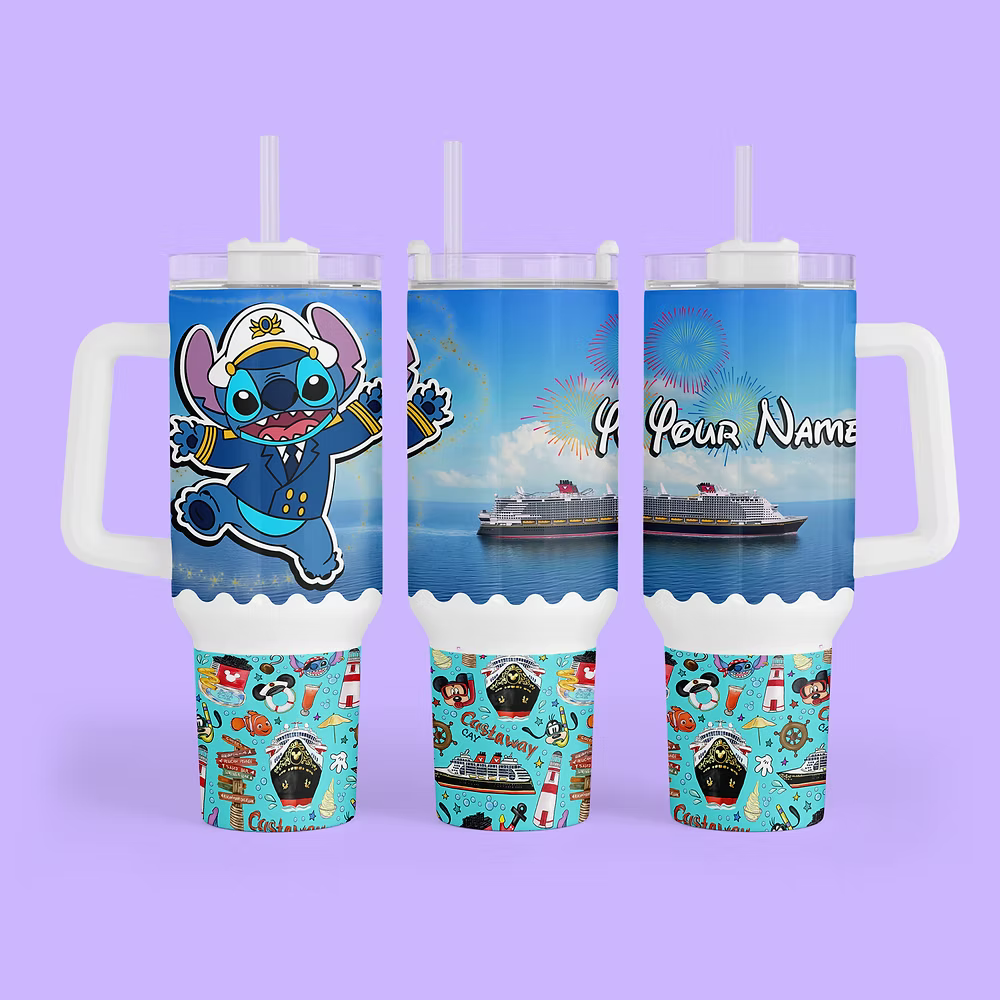 Disney Cruise 40 oz Quencher Tumbler - Two Crafty Gays