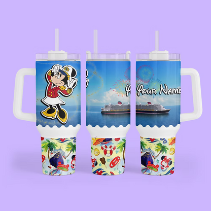 Disney Cruise 40 oz Quencher Tumbler - Two Crafty Gays