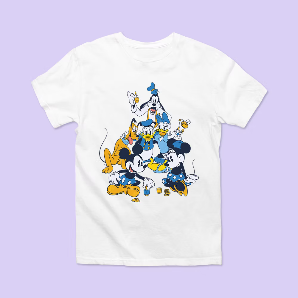 Disney Hanukkah Personalized Shirt - Fab 5 - Two Crafty Gays