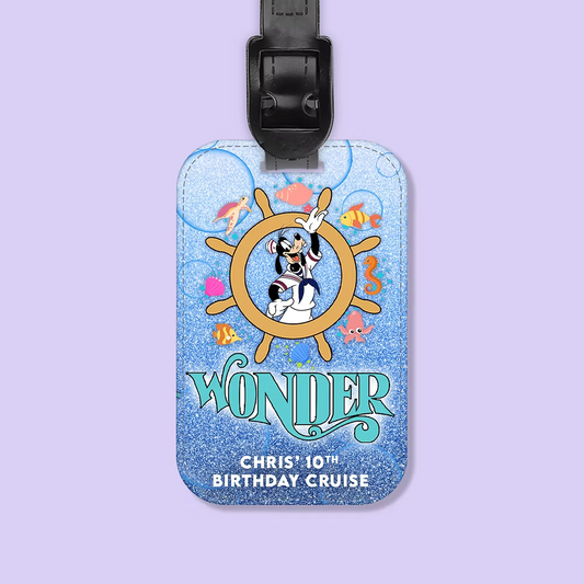 Disney Cruise Line Personalized Luggage Tag - Two Crafty Gays