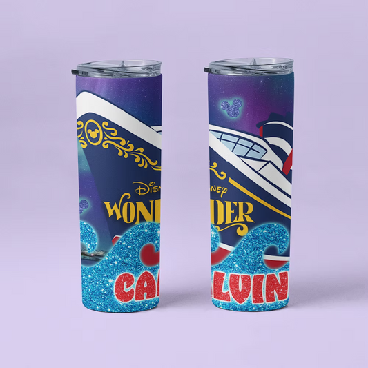 Disney Cruise Personalized Tumbler - Two Crafty Gays