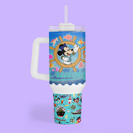 Disney Cruise 40 oz Quencher Tumbler - Two Crafty Gays