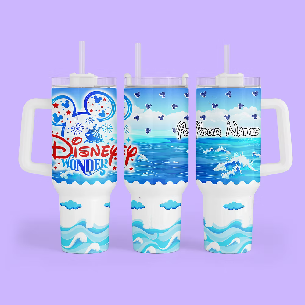 Disney Cruise 40 oz Quencher Tumbler - Two Crafty Gays