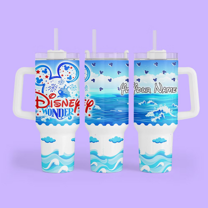 Disney Cruise 40 oz Quencher Tumbler - Two Crafty Gays