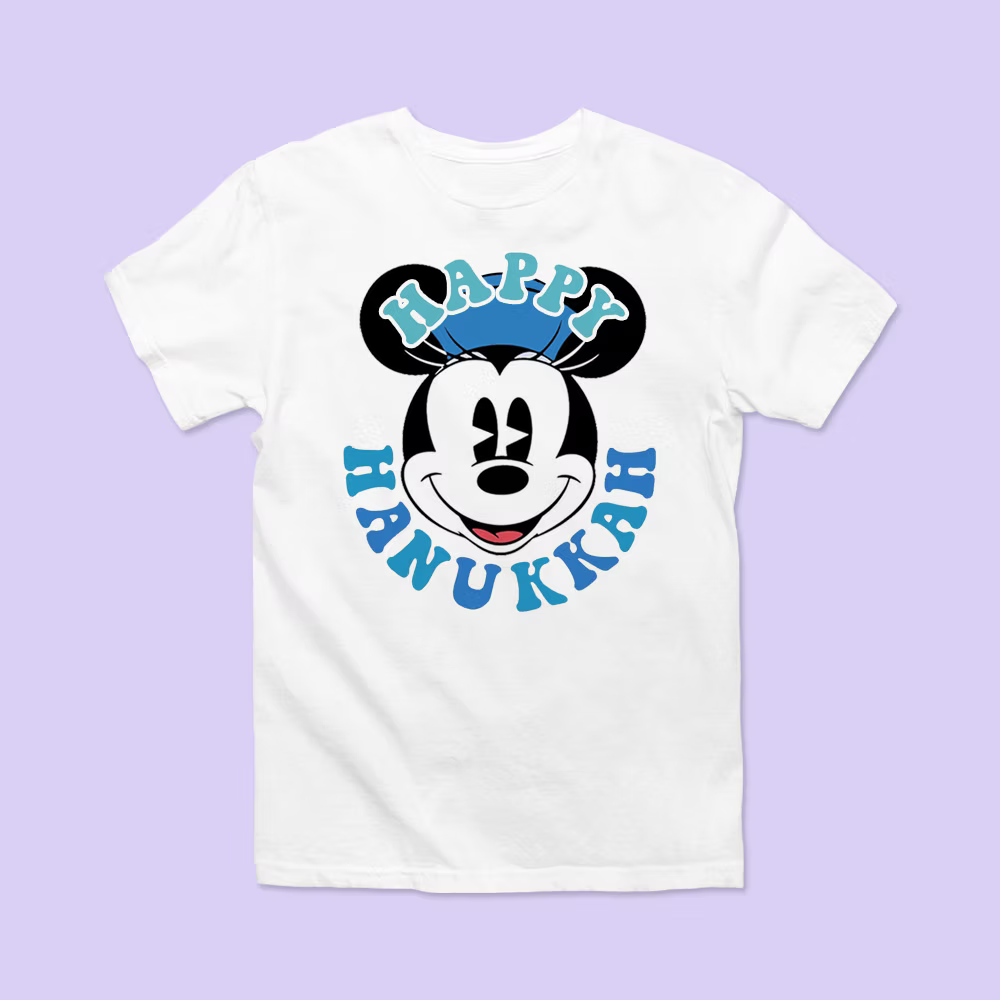 Disney Hanukkah Personalized Shirt - Minnie - Two Crafty Gays