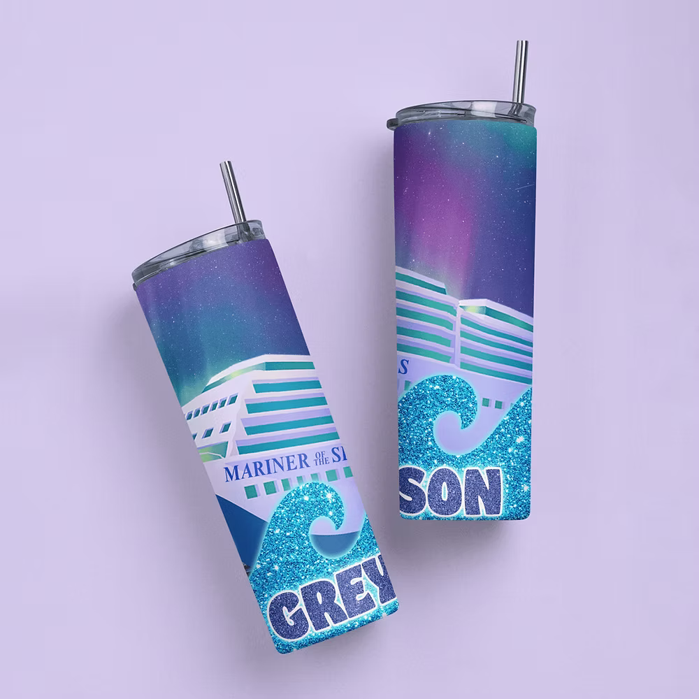 Royal Caribbean Personalized Tumbler - Two Crafty Gays