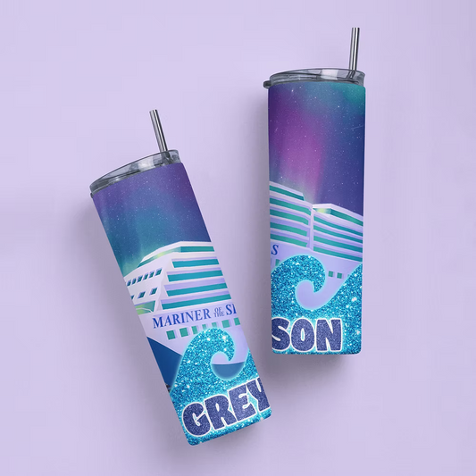 Royal Caribbean Personalized Tumbler - Two Crafty Gays