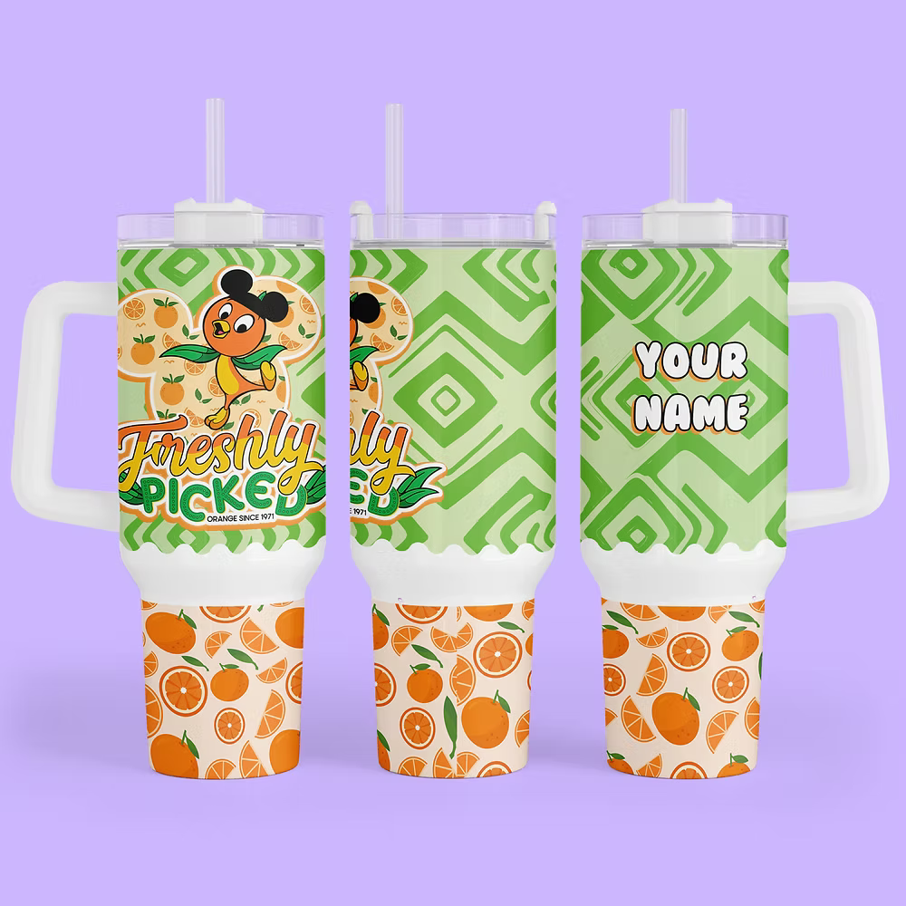 Disney Orange Bird 40 oz Tumbler - Two Crafty Gays