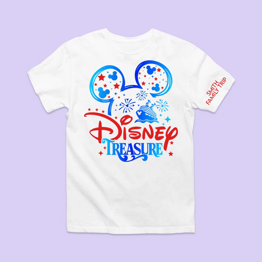 Disney Cruise Line Personalized Shirt - Treasure - Two Crafty Gays
