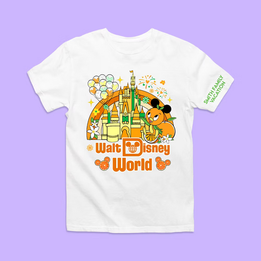 Disney Orange Bird Personalized Shirt - Castle - Two Crafty Gays