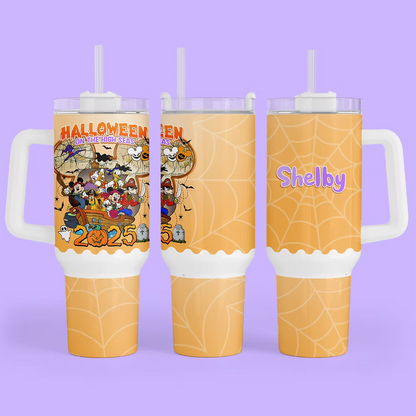 Disney Cruise 40 oz Quencher Tumbler - Halloween on the High Seas 2025 - Two Crafty Gays