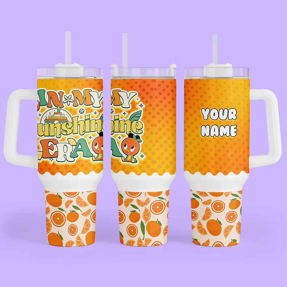 Disney Orange Bird 40 oz Tumbler - Two Crafty Gays