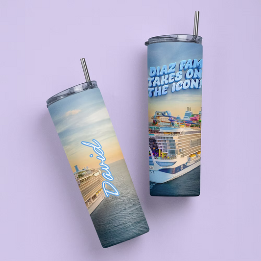 Royal Caribbean Personalized Tumbler - Two Crafty Gays