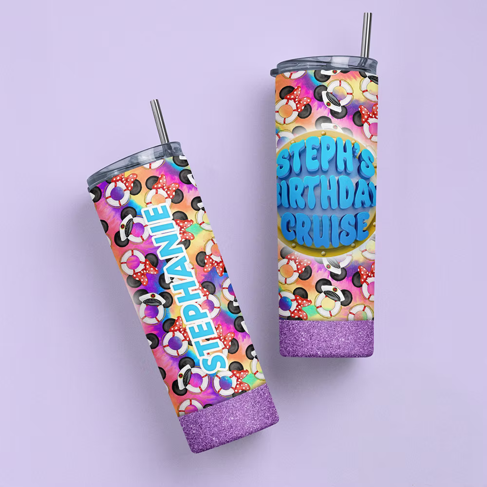 Disney Cruise Personalized Tumbler - Two Crafty Gays