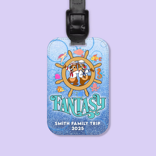 Disney Cruise Line Personalized Luggage Tag - Two Crafty Gays