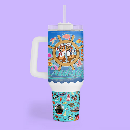 Disney Cruise 40 oz Quencher Tumbler - Two Crafty Gays
