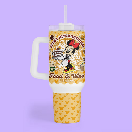 Disney Epcot 40 oz Tumbler - Food & Wine Festival - Two Crafty Gays