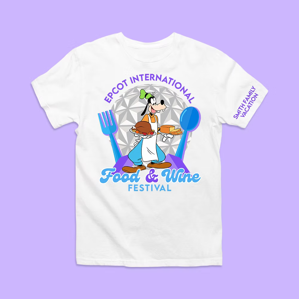 Disney Epcot Personalized Shirt - Food & Wine Festival - Two Crafty Gays