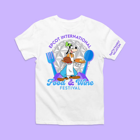 Disney Epcot Personalized Shirt - Food & Wine Festival - Two Crafty Gays