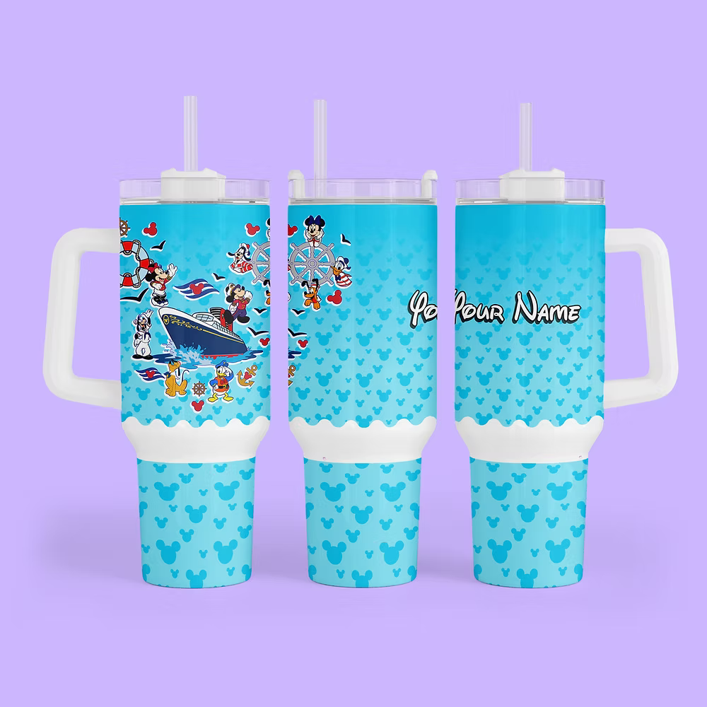 Disney Cruise 40 oz Quencher Tumbler - Two Crafty Gays
