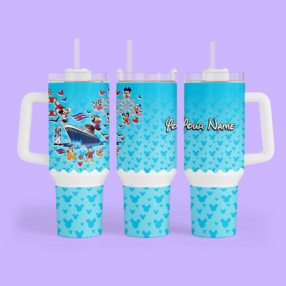 Disney Cruise 40 oz Quencher Tumbler - Two Crafty Gays