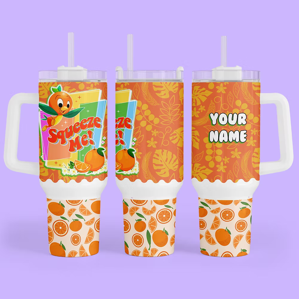 Disney Orange Bird 40 oz Tumbler - Two Crafty Gays