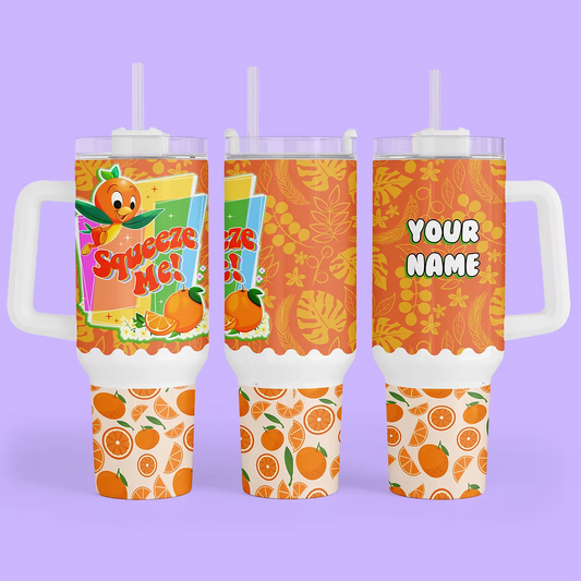 Disney Orange Bird 40 oz Tumbler - Two Crafty Gays