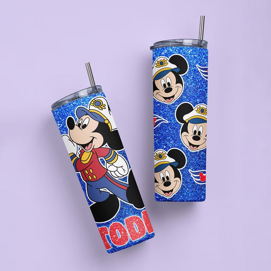 Disney Cruise Personalized Tumbler - Mickey - Two Crafty Gays