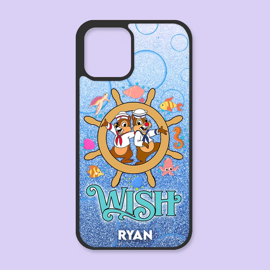Disney Cruise Personalized iPhone Case - Chip & Dale - Two Crafty Gays