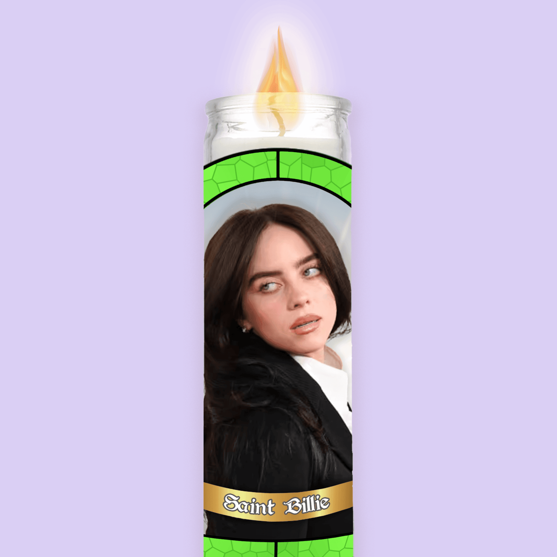 Billie Eilish Prayer Candle image 0