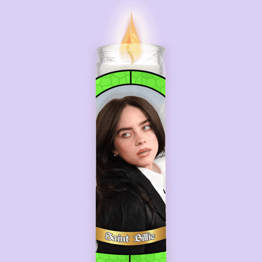 Billie Eilish Prayer Candle image 0