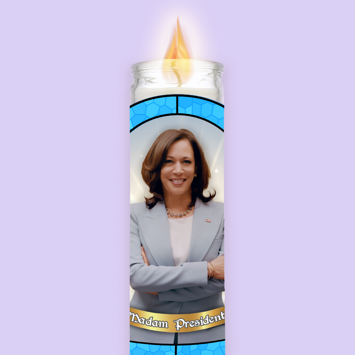 Kamala Harris Prayer Candle image 0