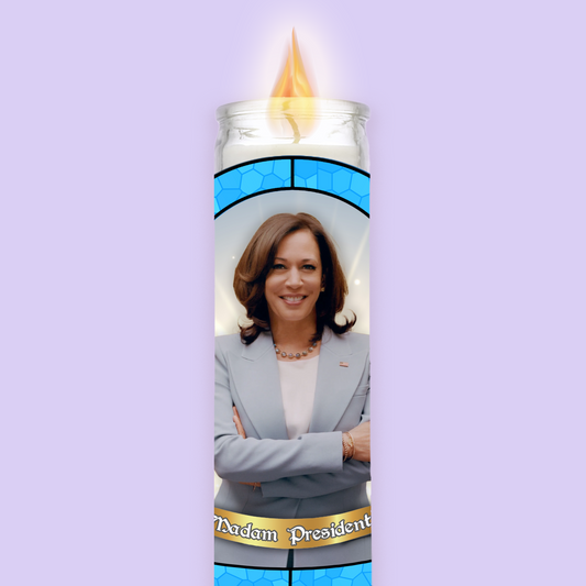 Kamala Harris Prayer Candle image 0