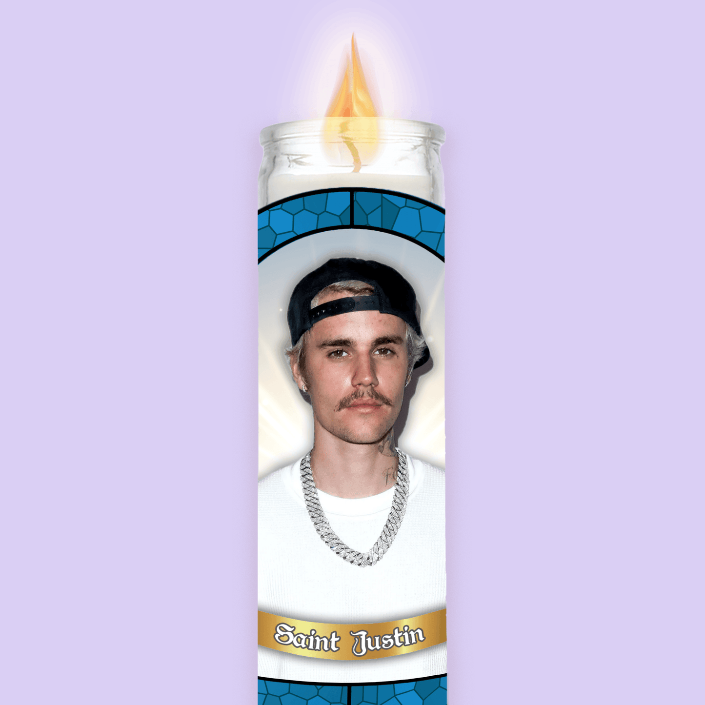 Justin Bieber Prayer Candle image 0