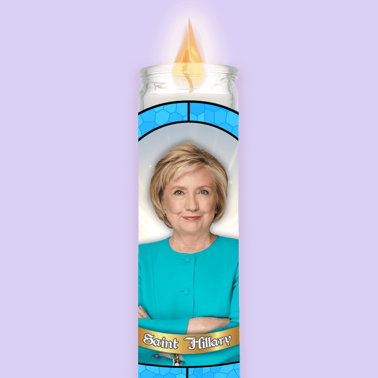 Hillary Clinton Prayer Candle image 0