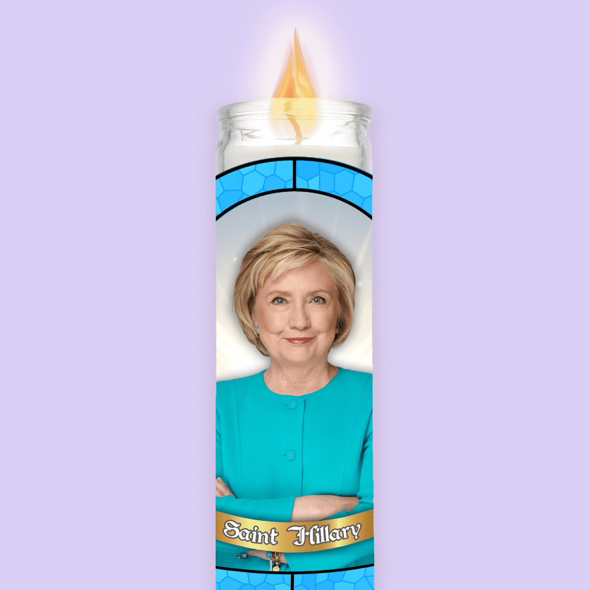 Hillary Clinton Prayer Candle image 0