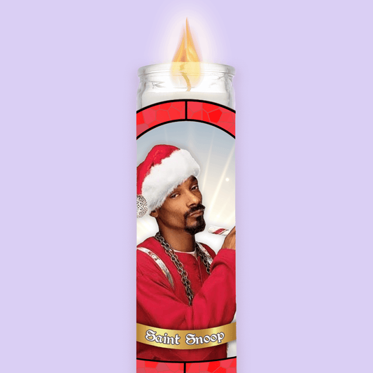 Snoop Dogg Christmas Prayer Candle image 0