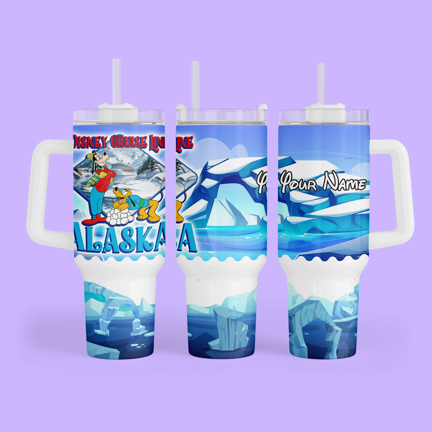Disney Cruise Alaska 40 oz Tumbler - Two Crafty Gays