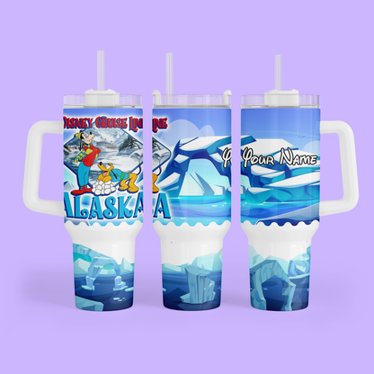 Disney Cruise Alaska 40 oz Tumbler - Two Crafty Gays