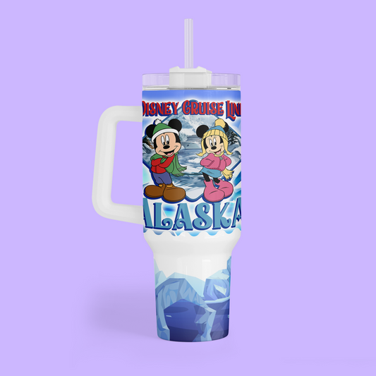 Disney Cruise Alaska 40 oz Tumbler - Two Crafty Gays