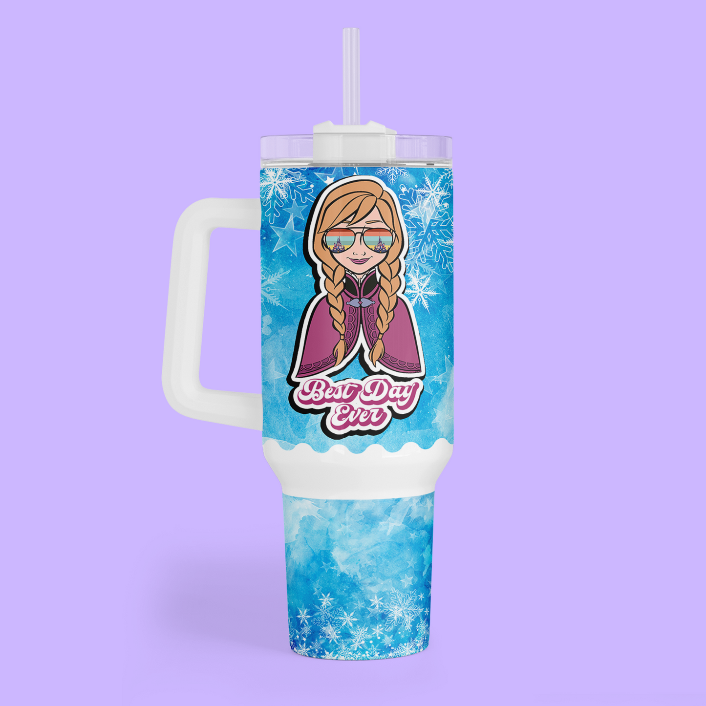 Disney Best Day Ever 40 oz Tumbler - Frozen - Two Crafty Gays