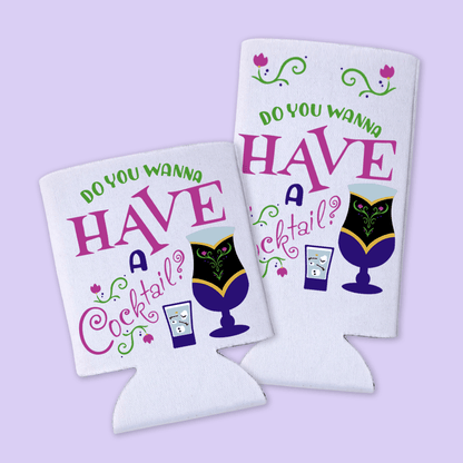 Disney Epcot Can Cooler - Wanna Have a Cocktail - Two Crafty Gays