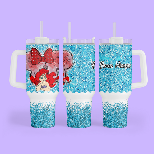 Disney Princess 40 oz Tumbler - Ariel - Two Crafty Gays