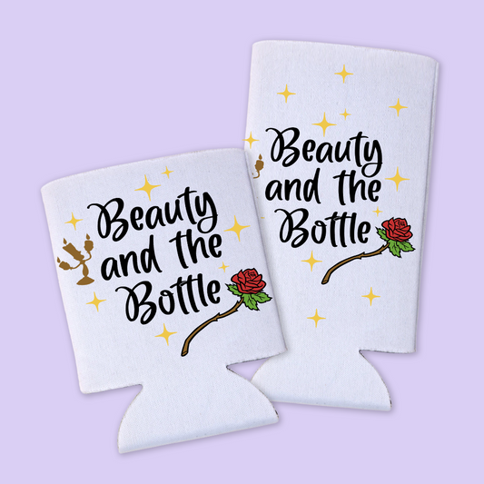 Disney Epcot Can Cooler - Beauty and the Bottle - Two Crafty Gays
