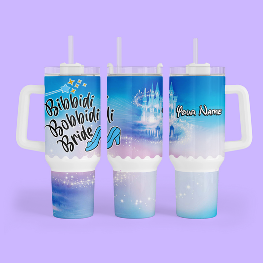 Disney 40 oz Tumbler - Bibbidi Bobbidi Bride - Two Crafty Gays