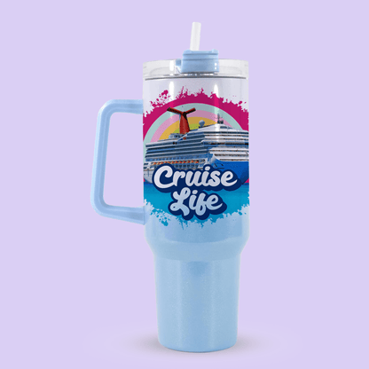 Carnival Cruise Line 40oz Quencher Tumbler - Cruise Life - Two Crafty Gays
