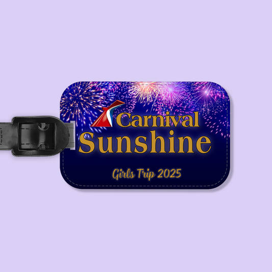 Carnival Cruise Line Personalized Luggage Tag - Two Crafty Gays