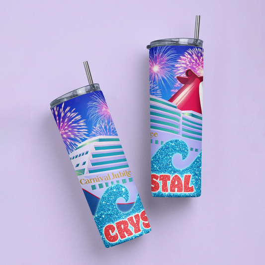 Carnival Cruise Personalized Tumbler - Two Crafty Gays