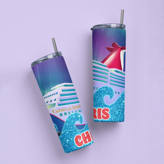 Carnival Cruise Personalized Tumbler - Two Crafty Gays